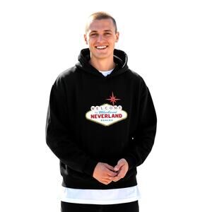 Ronning Welcome to Mythical Neverland Hoodie Size S 100% Cotton Made in Portugal